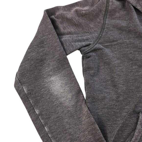 Victorias Secret Pink Sweater Womens XS Gray Silver Sequin Sparkly Full Zip - Picture 11 of 16